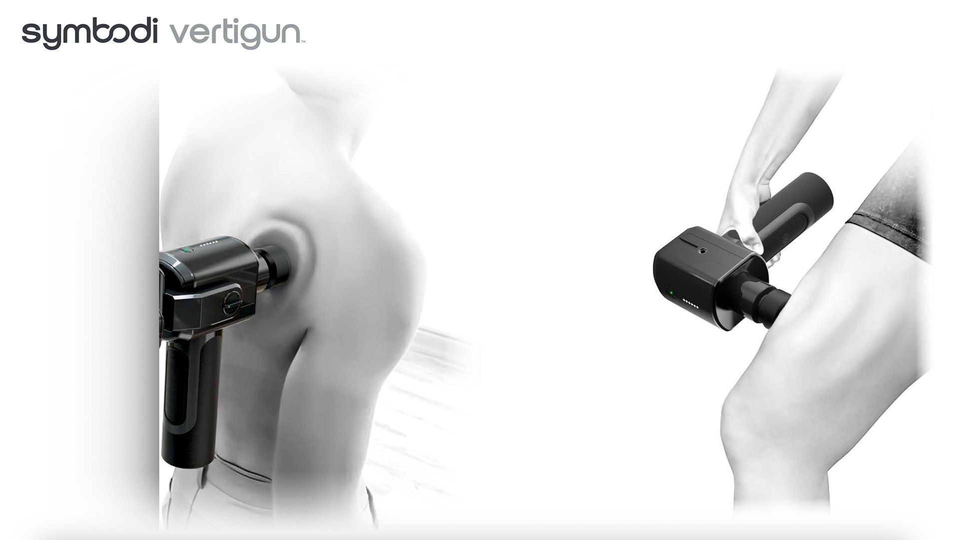 A person leaning their back against a wall-mounted Vertigun.