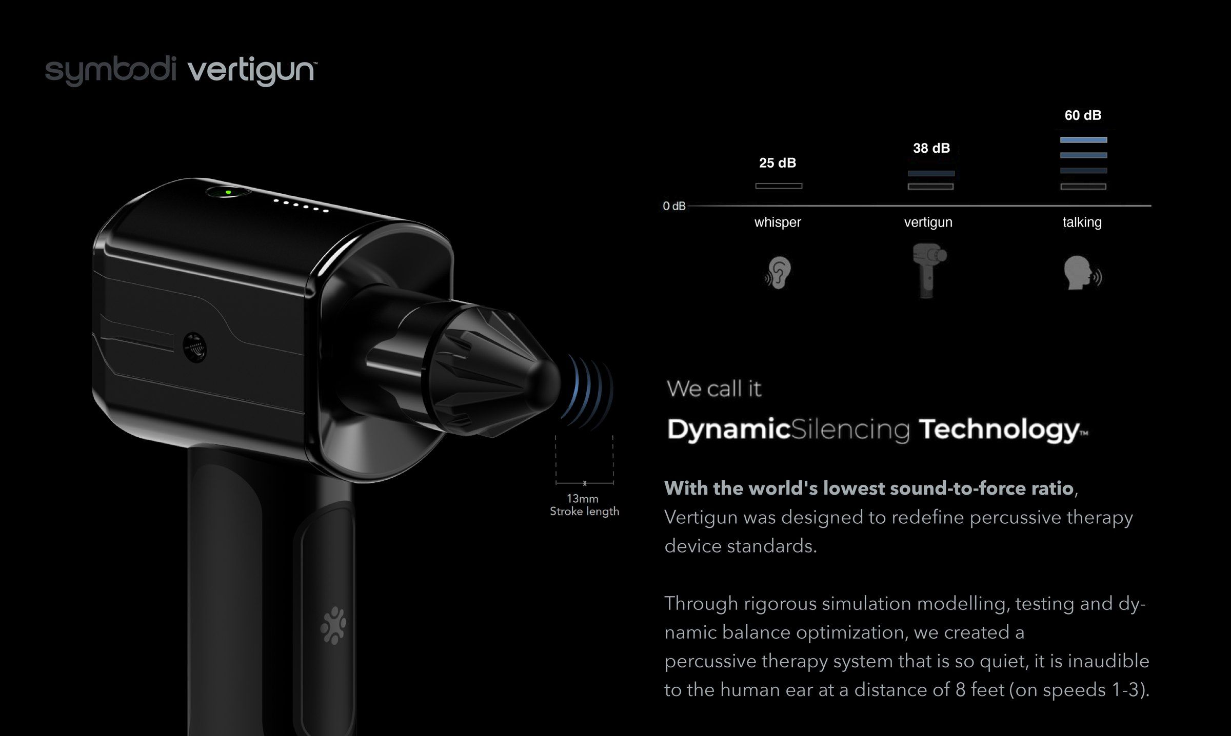 A dark render showing the sound engineering inside the Vertigun housing.